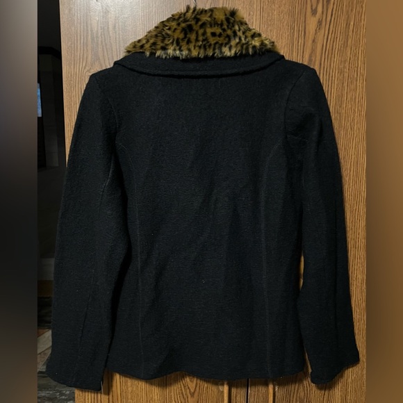 Vintage with tags black wool sweater jacket women’s Sz M - Picture 3 of 4